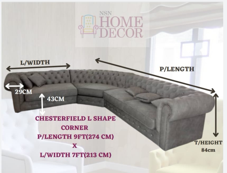 Product: CHESTERFIELD L SHAPE CORNER