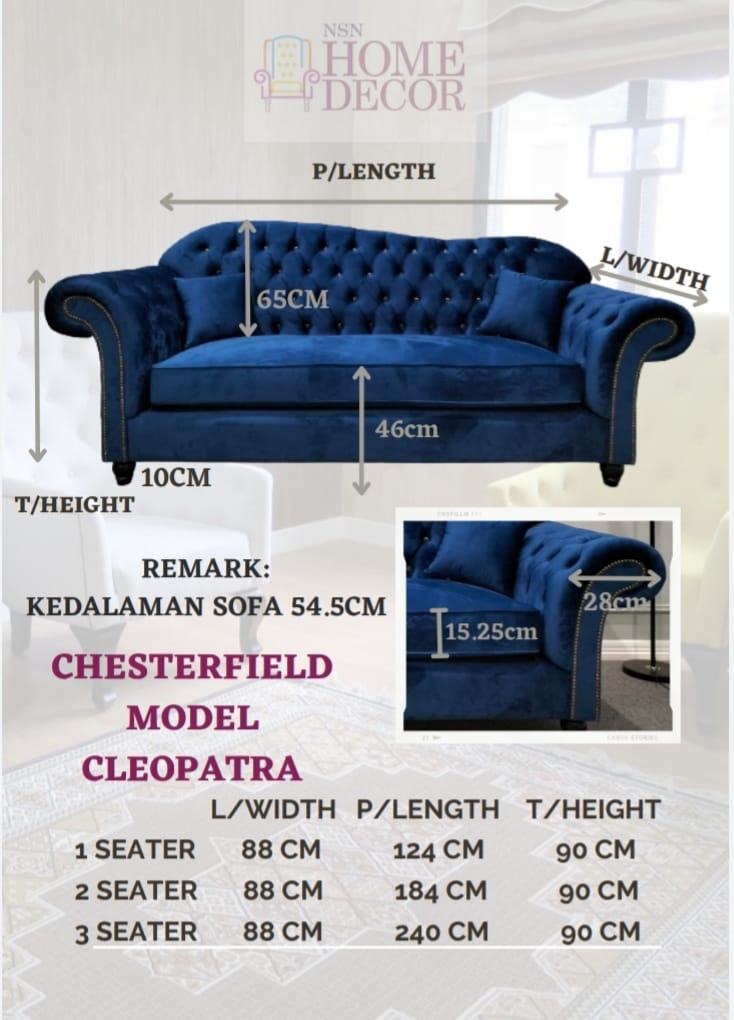 Product: CHESTERFIELD MODEL CLEOPATRA