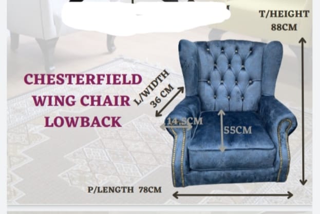 Product: CHESTERFIELD WINGCHAIR LOW BACK