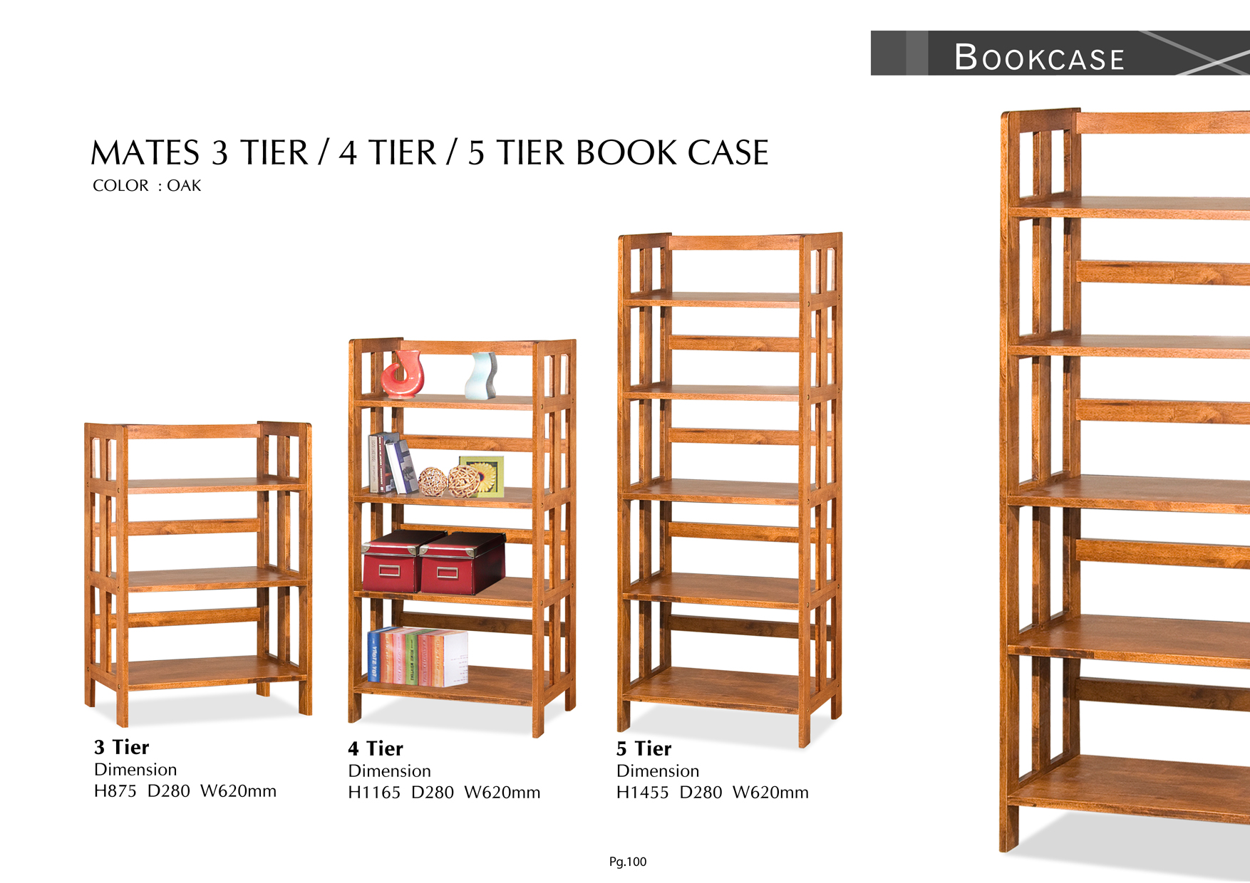 Product: PG100. MATES TIER BOOK CASE