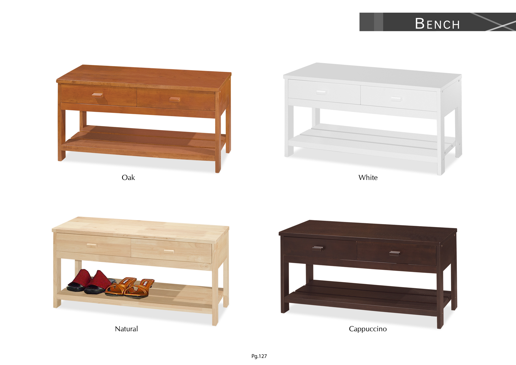 Product: PG127. POLO SHOE BENCH