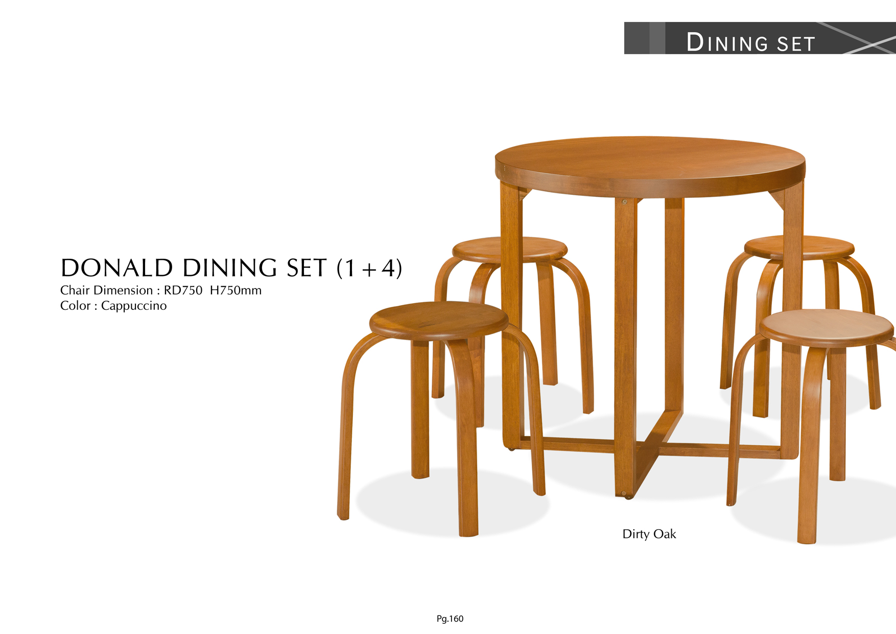 Product: PG160. DONALD DINING SET