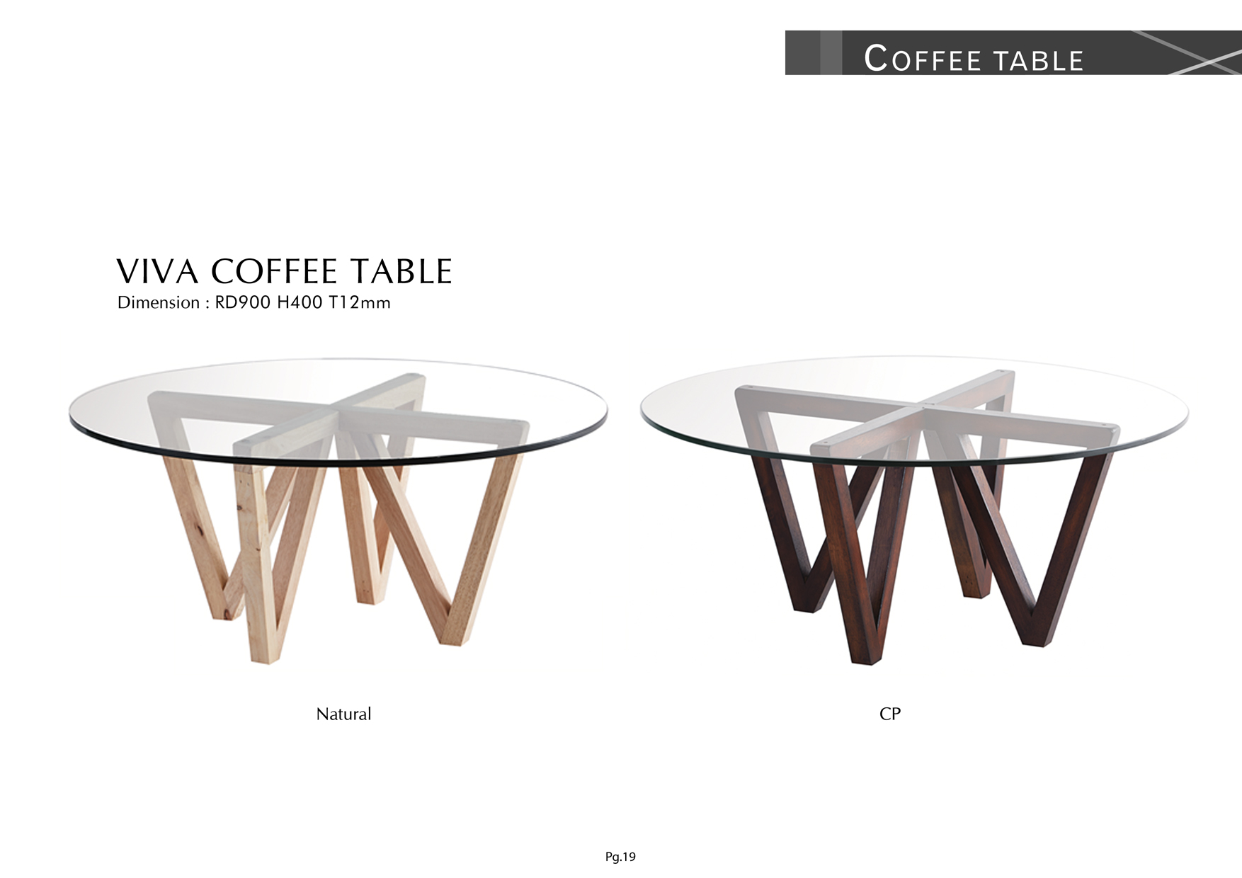 Product: PG19. VIVA COFFEE TABLE