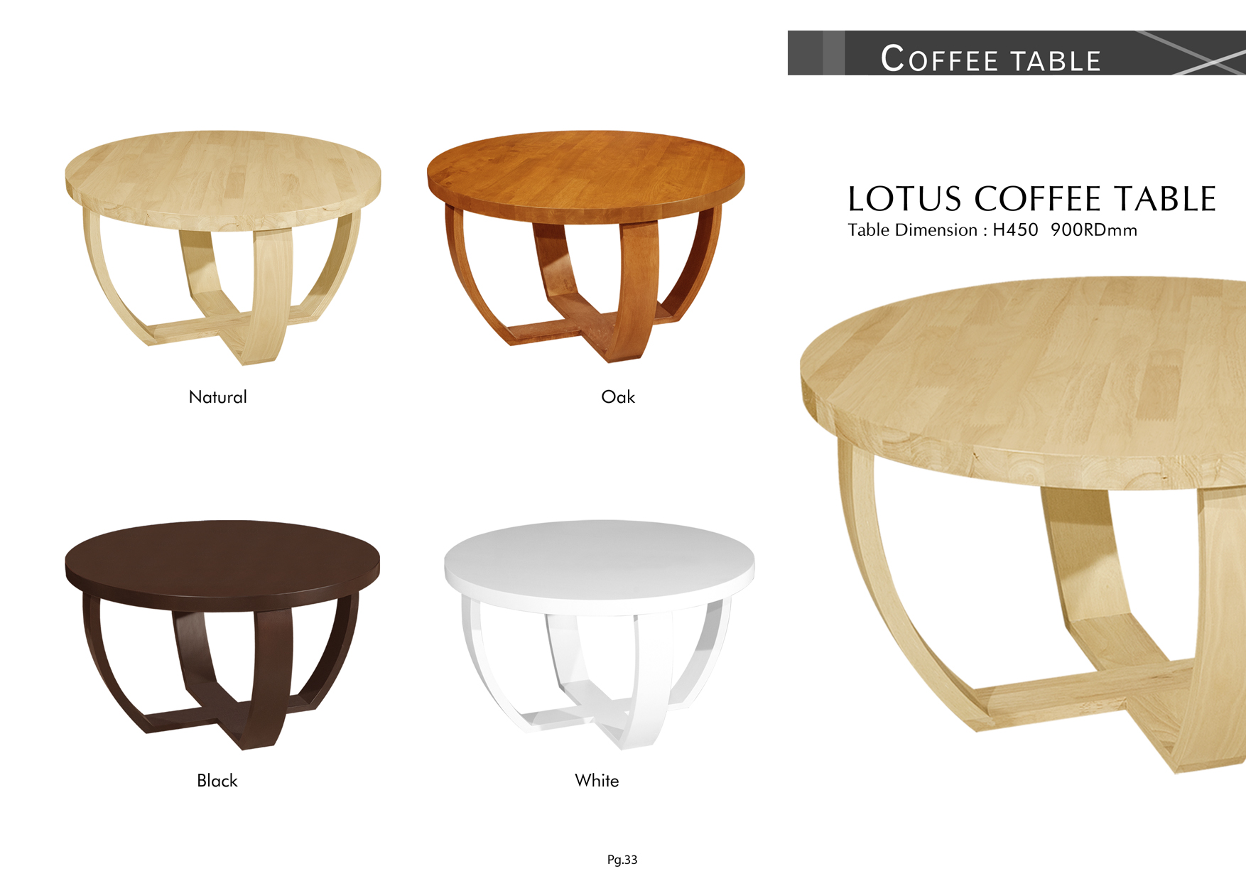 Product: PG33. LOTUS COFFEE TABLE