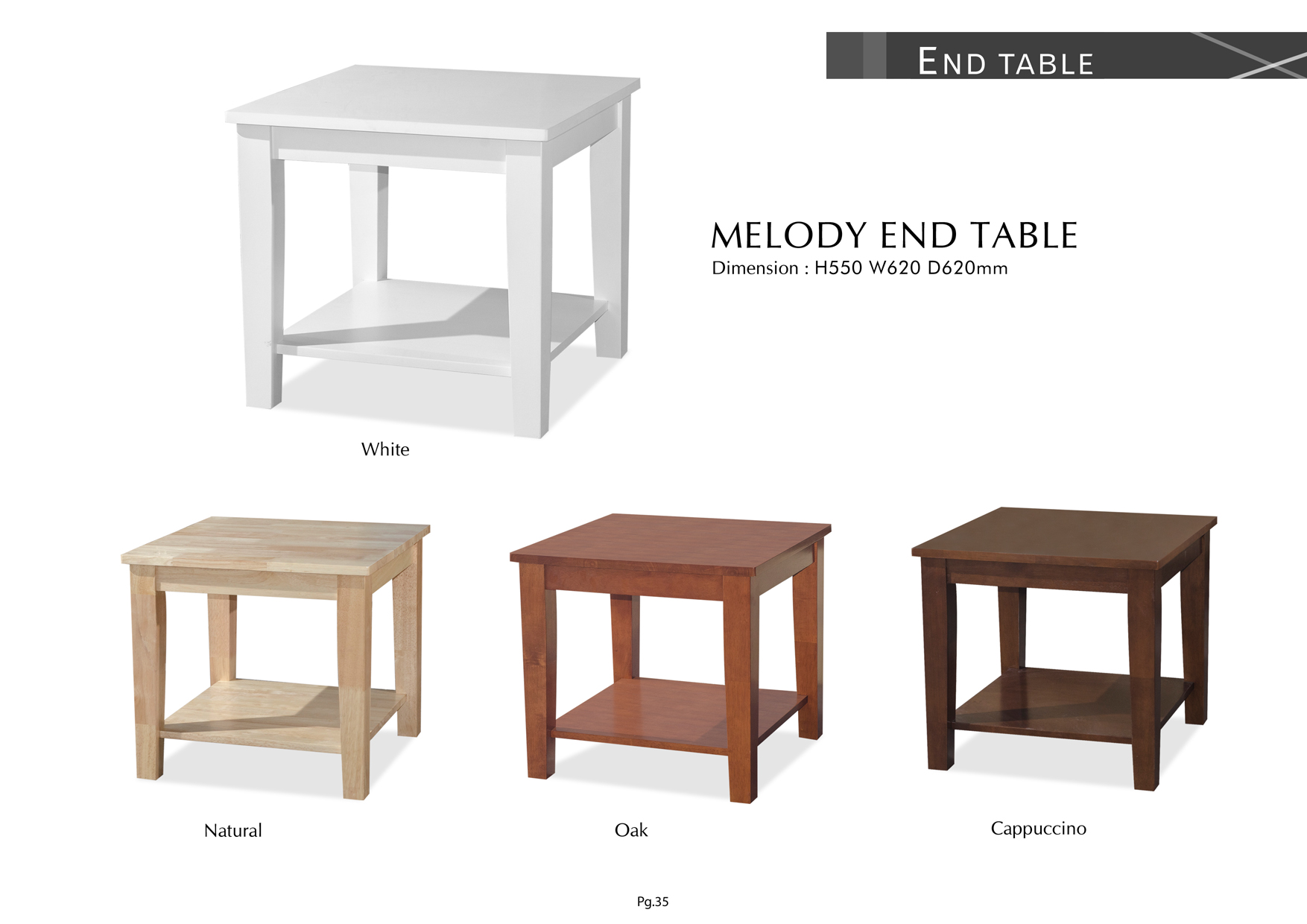 Product: PG35. MELODY END TABLE