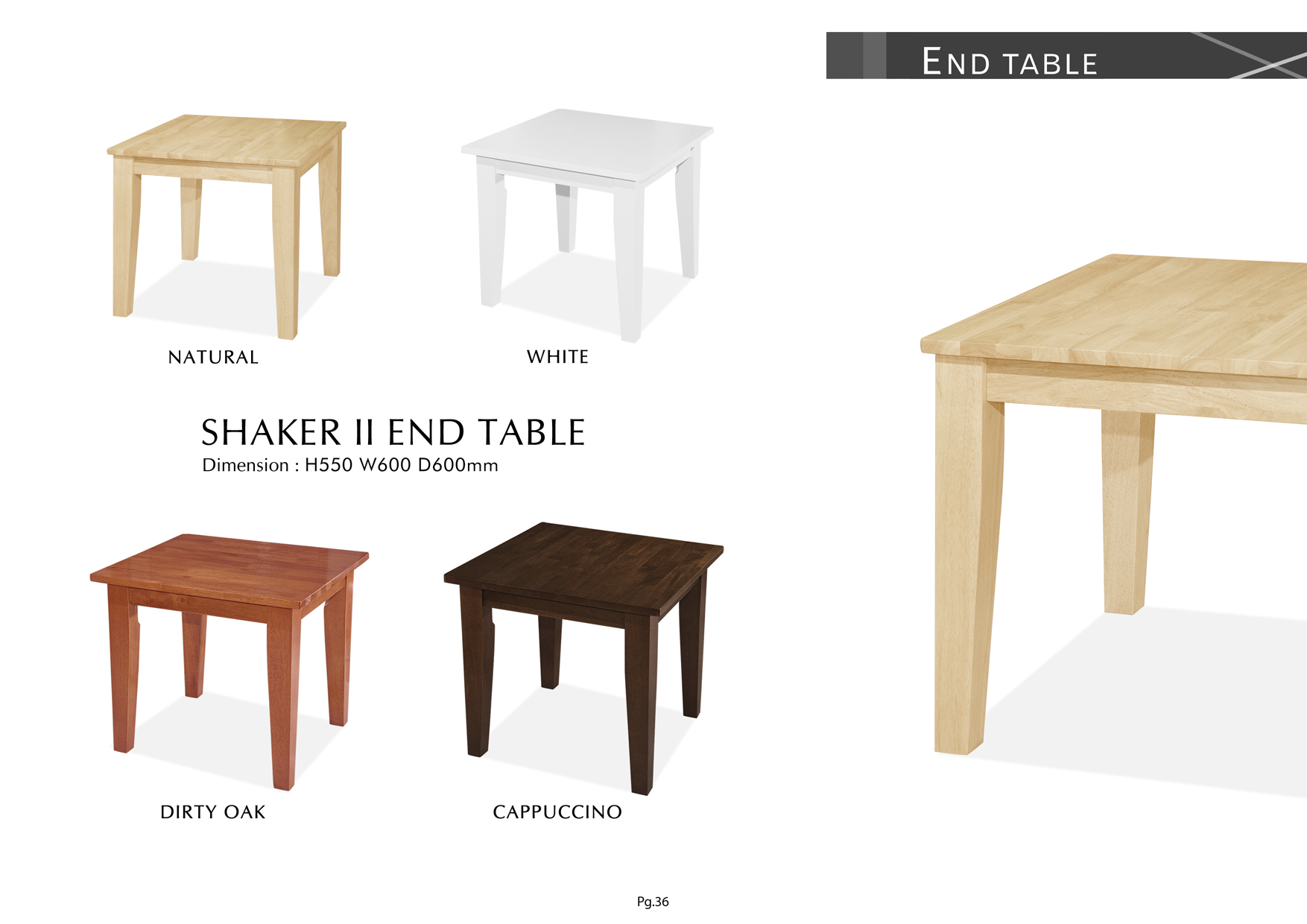 Product: PG36. SHAKER II END TABLE