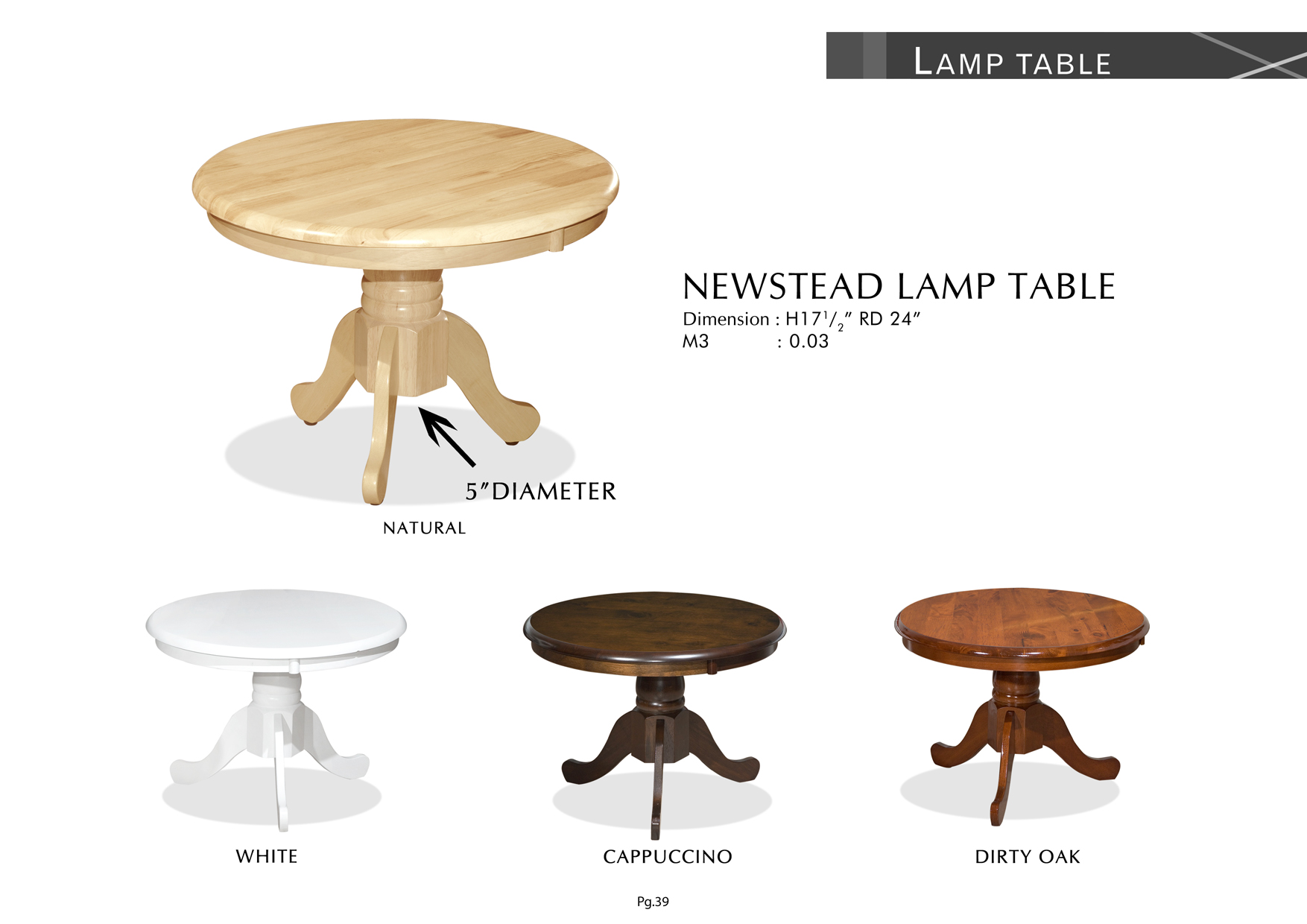 Product: PG39. NEWSTEAD LAMP TABLE