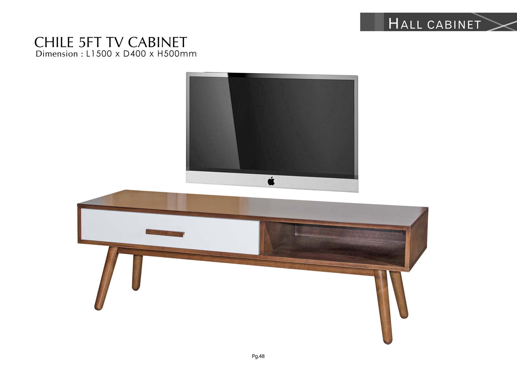 Product: PG48. CHILE 5FT TV CABINET