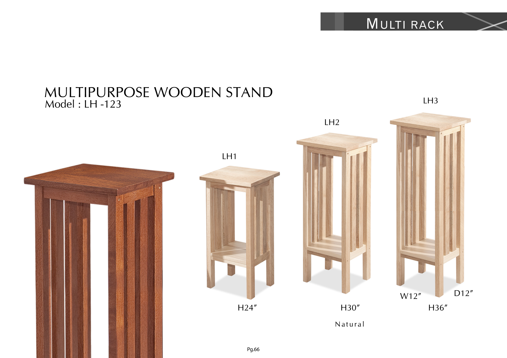 Product: PG66. MULTIPURPOSE WOODEN STAND