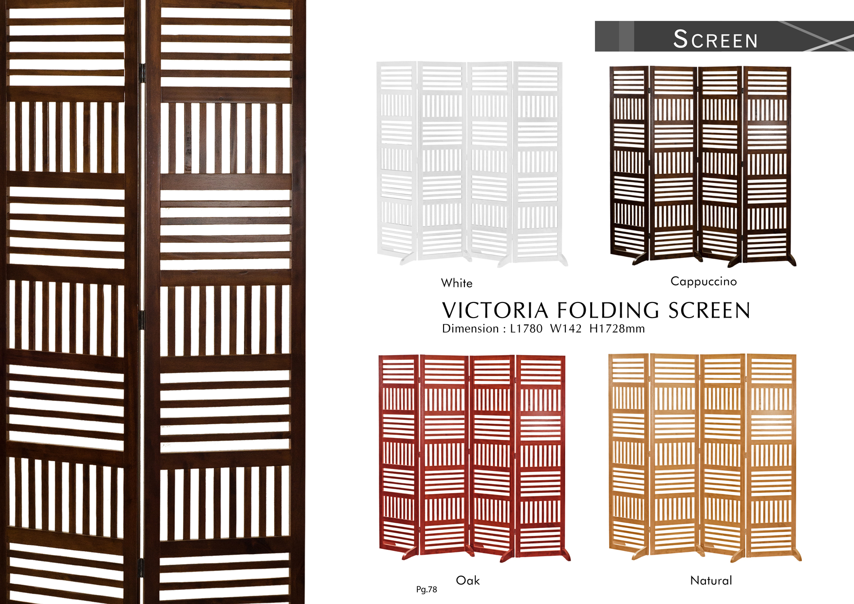 Product: PG78. VICTORIA FOLDING SCREEN
