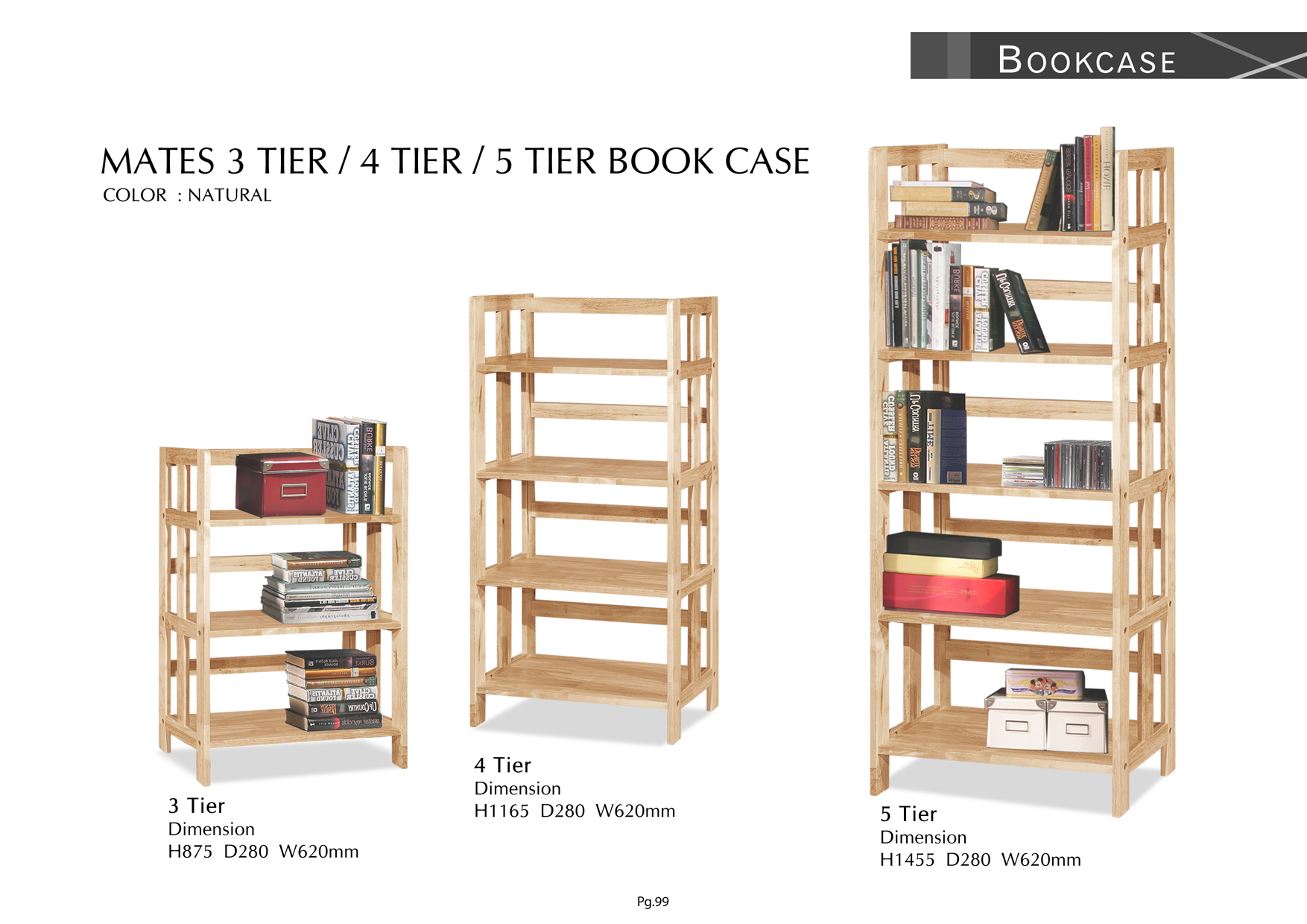 Product: PG99. MATES TIER BOOK CASE