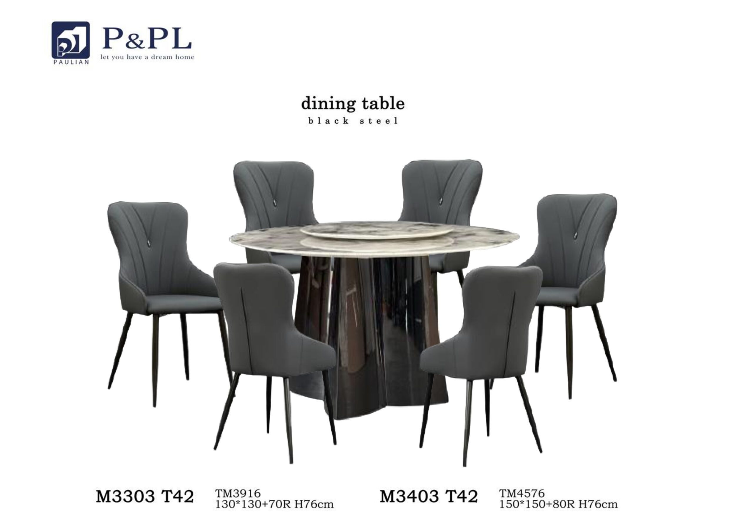 NATURAL STONE DINING SET – M3403 T42